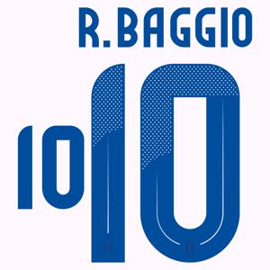 R.Baggio 10 (Officiële Italië Away Bedrukking 2024-2025)