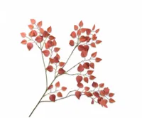 Silk-ka kunsttak blad 112cm rood, oranje