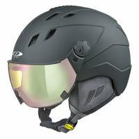 CP Corao+ skihelm zwart met meekleurend & polariserend vizier (3 Keuzes) - zeer veilig