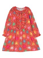 Stella McCartney Kids robe évasée à imprimé Firework - Rouge