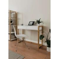 Consolebureau - DENVER - Artisan Oak / Wit - 2 lades - 100 x 35 x 75 cm