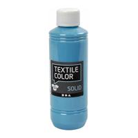 Creativ Company Textile color dekkende textielverf - turquoise blauw, 250ml