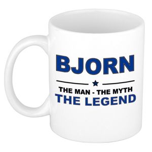 Bjorn The man, The myth the legend cadeau koffie mok / thee beker 300 ml