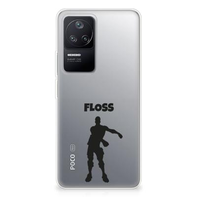 Xiaomi Poco F4 Telefoonhoesje met Naam Floss Xiaomi Poco F4 Telefoonhoesje met Naam Floss
