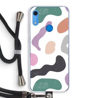 Memphis Shapes: Huawei Y6s Transparant Hoesje met koord