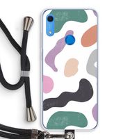 Memphis Shapes: Huawei Y6s Transparant Hoesje met koord