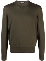 TOM FORD pull en coton à col rond - Vert