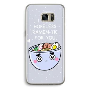 I'm A Hopeless Ramen-Tic For You: Samsung Galaxy S7 Edge Transparant Hoesje