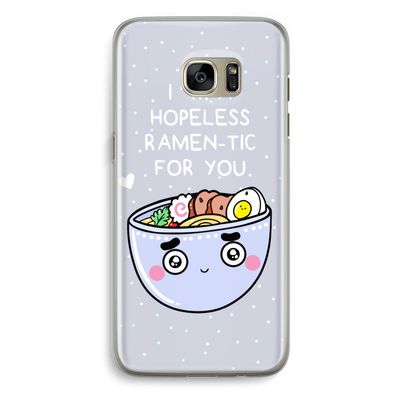 I'm A Hopeless Ramen-Tic For You: Samsung Galaxy S7 Edge Transparant Hoesje