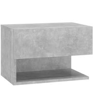 vidaXL Nachtkastje wandgemonteerd betongrijs - thumbnail
