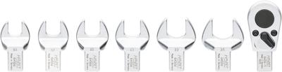 HAZET Insteekgereedschapset 6450D/7 · 14 x 18 mm insteekvierkant massief · Buiten-zeskant-profiel, 1/2 inch (12,5 mm) vierkant massief · 7-delig · 16
