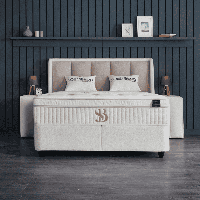 Boxspring Met Opbergruimte Noemibedd 180x200 Cm Direct Leverbaar & Hoge Instap & Medium & 7 Comfortzones SKYBEDD - Dekbed-Discounter.nl