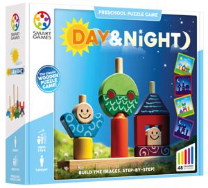 SmartGames Day & Night leerspel Nederlands, 1 speler, Vanaf 2 jaar, 48 opdrachten