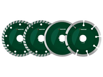 PARKSIDE Slijpschijven voor haakse slijper 115 mm (Diamantslijpschijvenset)