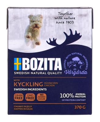 BOZITA Nat hondenvoer Brokken in gelei Kip 370 g