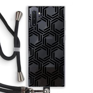 Geometrisch patroon: Samsung Galaxy Note 10 Plus Transparant Hoesje met koord