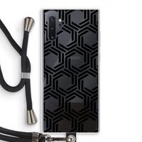 Geometrisch patroon: Samsung Galaxy Note 10 Plus Transparant Hoesje met koord