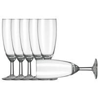 Royal Leerdam Champagneglazen/flutes transparant Gilde - 6x stuks - 150 ml/15 cl