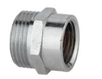 Kirchhoff Messing verloopstuk, chroom, 3/4"ET x 1/2"IT - 989320155