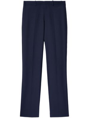 Off-White pantalon de costume à taille mi-haute - Bleu