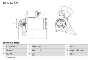 Bosch Starter 0 986 017 260