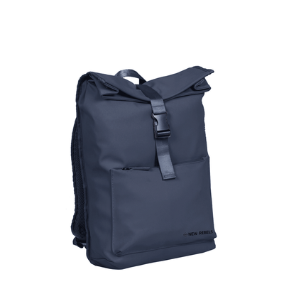 New Rebels William Baltimore Navy 13L Rolltop Rugzak Waterafstotend Laptop 14"