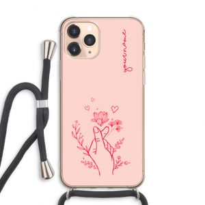 Giving Flowers: iPhone 11 Pro Max Transparant Hoesje met koord