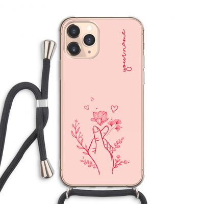 Giving Flowers: iPhone 11 Pro Max Transparant Hoesje met koord