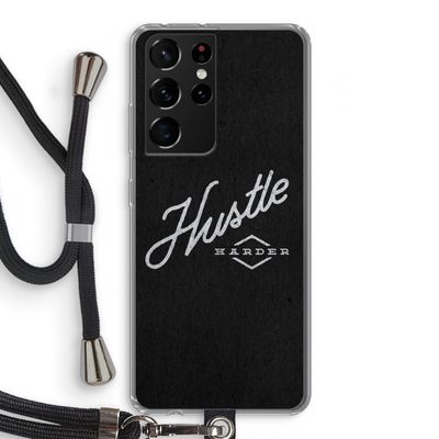 Hustle: Samsung Galaxy S21 Ultra Transparant Hoesje met koord