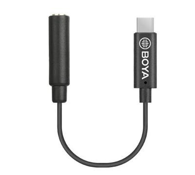 Boya BY-K4 3.5 mm female TRRS naar male USB-C