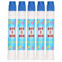 Bingostift met dikke punt - 5x - kleur blauw - Marker om nummers aan te stippen - Spel