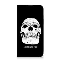 Mobiel BookCase iPhone 13 Pro Max Skull Eyes - thumbnail