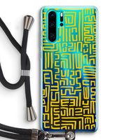 Majorelle Blue Print: Huawei P30 Pro Transparant Hoesje met koord