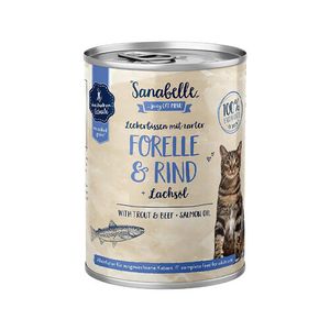 Sanabelle Natvoeding met Forel en Rund - 6 x 400 g