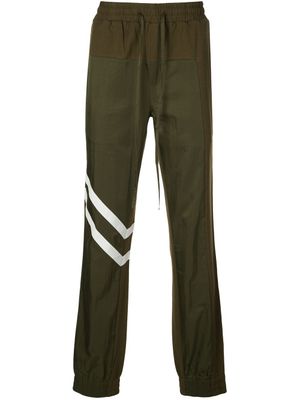 God's Masterful Children pantalon de jogging à empiècements géométriques - Vert
