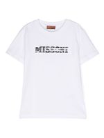 Missoni Kids t-shirt en coton à logo imprimé - Blanc - thumbnail