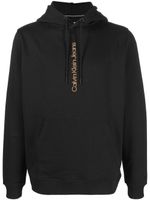 Calvin Klein Jeans hoodie à logo imprimé - Noir