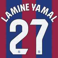 Lamine Yamal 27 (Officiële FC Barcelona La Liga Bedrukking 2023-2024)