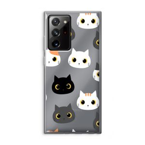 Katten: Samsung Galaxy Note 20 Ultra / Note 20 Ultra 5G Transparant Hoesje