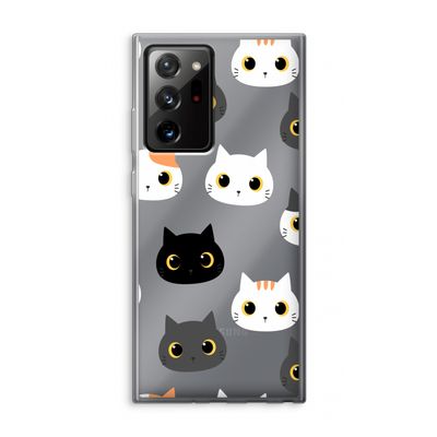 Katten: Samsung Galaxy Note 20 Ultra / Note 20 Ultra 5G Transparant Hoesje