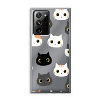 Katten: Samsung Galaxy Note 20 Ultra / Note 20 Ultra 5G Transparant Hoesje