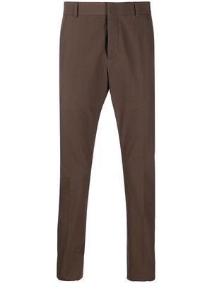 Valentino Garavani pantalon slim à bandes contrastantes - Marron