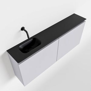 MONDIAZ TURE 120cm toiletmeubel cale. EDEN wastafel urban links geen kraangat