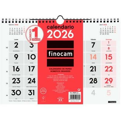 Muurkalender Finocam A4 Papier 30 x 21 cm