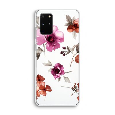 Geschilderde bloemen: Samsung Galaxy S20 Plus Transparant Hoesje