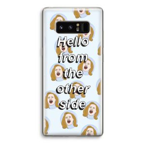 Hello: Samsung Galaxy Note 8 Transparant Hoesje