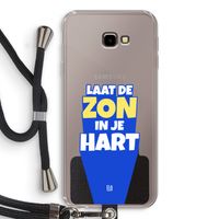 Laat de zon in je hart: Samsung Galaxy J4 Plus Transparant Hoesje met koord