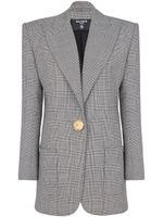 Balmain blazer en laine à simple boutonnage - Gris - thumbnail