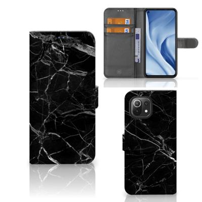 Xiaomi 11 Lite 5G NE | Mi 11 Lite | Bookcase | Marmer Zwart - Origineel Cadeau Vader