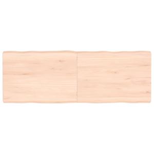 vidaXL Tafelblad natuurlijke rand 140x50x(2-6) cm massief eikenhout